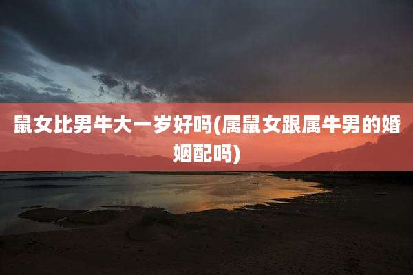 鼠女比男牛大一岁好吗(属鼠女跟属牛男的婚姻配吗)