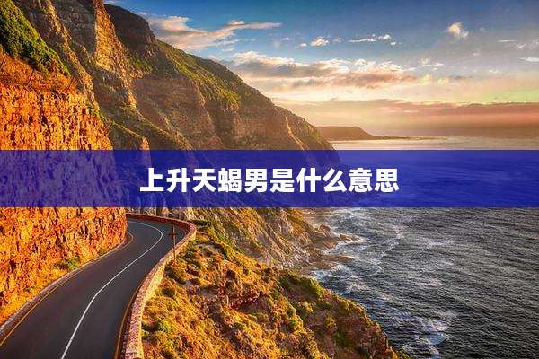 上升天蝎男是什么意思