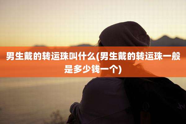 男生戴的转运珠叫什么(男生戴的转运珠一般是多少钱一个)
