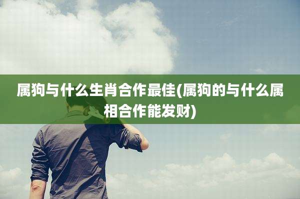 属狗与什么生肖合作最佳(属狗的与什么属相合作能发财)