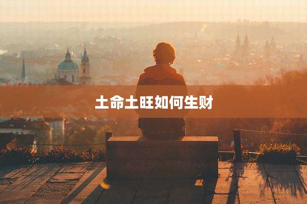土命土旺如何生财