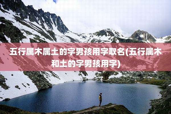 五行属木属土的字男孩用字取名(五行属木和土的字男孩用字)