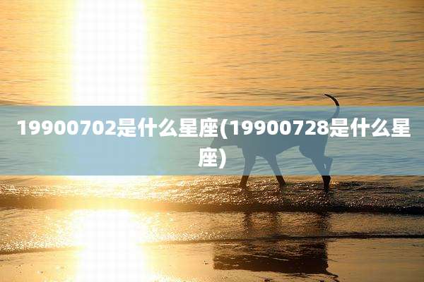 19900702是什么星座(19900728是什么星座)