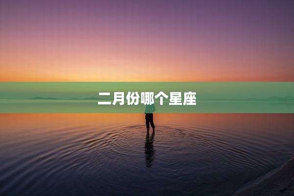 二月份哪个星座