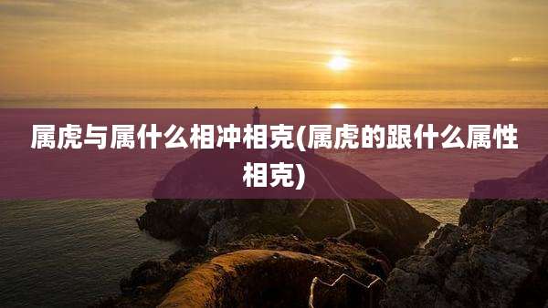 属虎与属什么相冲相克(属虎的跟什么属性相克)