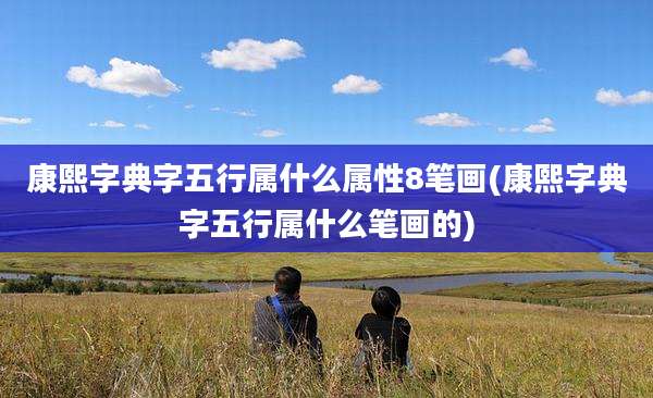 康熙字典字五行属什么属性8笔画(康熙字典字五行属什么笔画的)