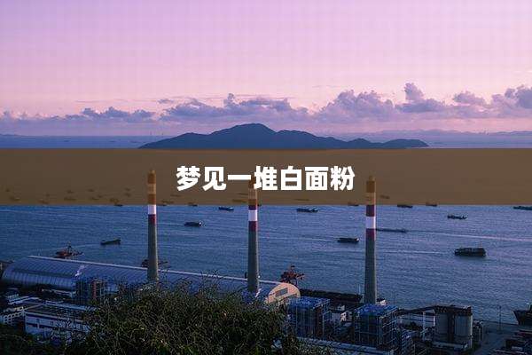 梦见一堆白面粉