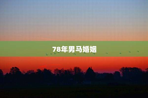 78年男马婚姻