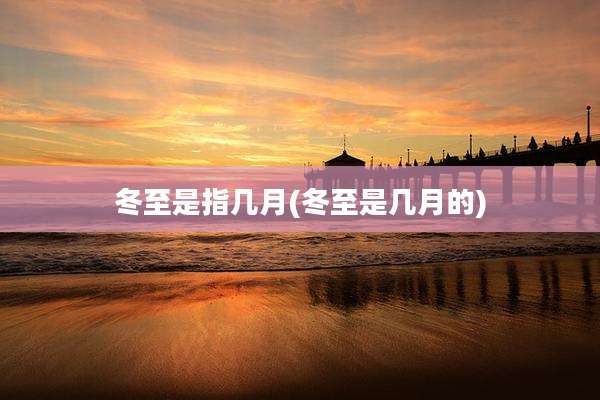 冬至是指几月(冬至是几月的)