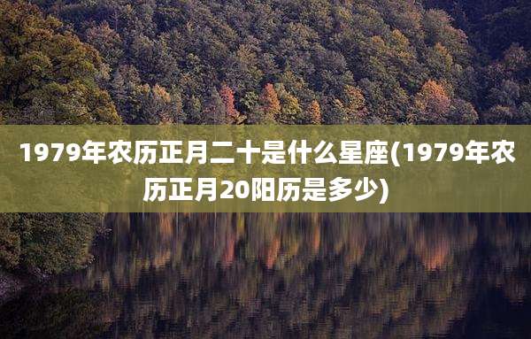 1979年农历正月二十是什么星座(1979年农历正月20阳历是多少)