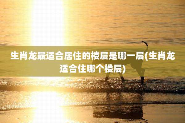 生肖龙最适合居住的楼层是哪一层(生肖龙适合住哪个楼层)