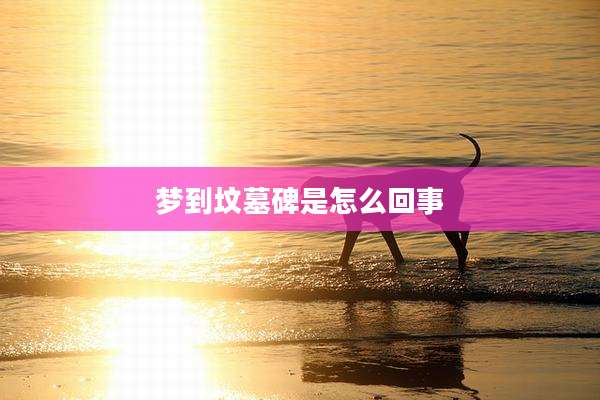 梦到坟墓碑是怎么回事