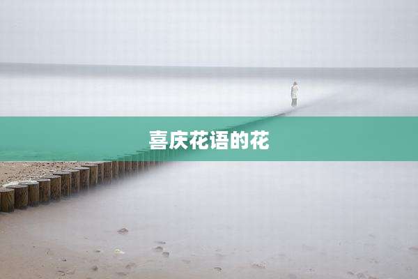 喜庆花语的花