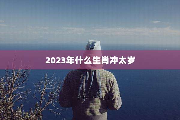 2023年什么生肖冲太岁