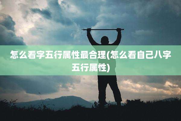 怎么看字五行属性最合理(怎么看自己八字五行属性)