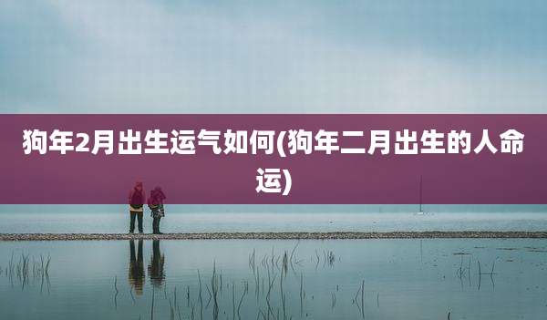 狗年2月出生运气如何(狗年二月出生的人命运)