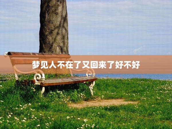 梦见人不在了又回来了好不好