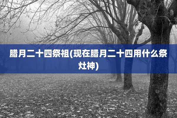 腊月二十四祭祖(现在腊月二十四用什么祭灶神)