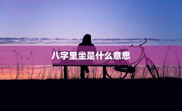 八字里坐是什么意思