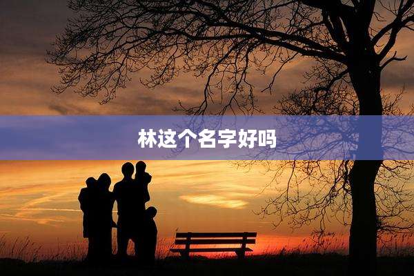 林这个名字好吗