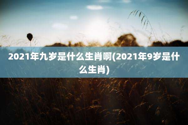 2021年九岁是什么生肖啊(2021年9岁是什么生肖)
