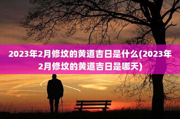 2023年2月修坟的黄道吉日是什么(2023年2月修坟的黄道吉日是哪天)