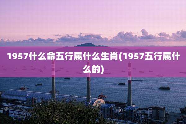 1957什么命五行属什么生肖(1957五行属什么的)