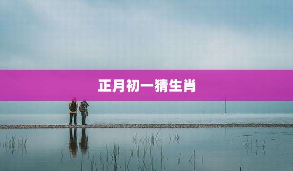 正月初一猜生肖
