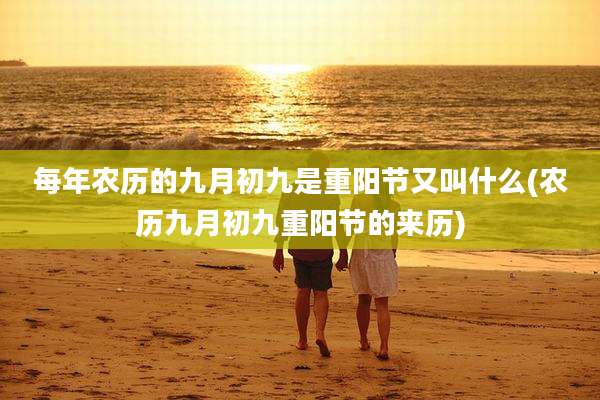 每年农历的九月初九是重阳节又叫什么(农历九月初九重阳节的来历)