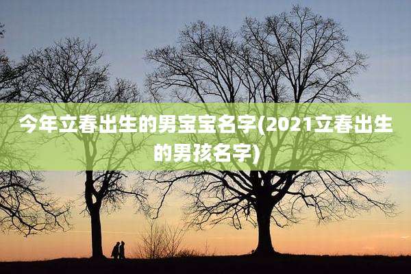 今年立春出生的男宝宝名字(2021立春出生的男孩名字)