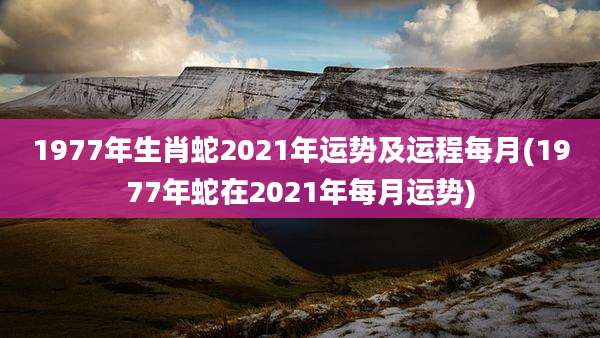 1977年生肖蛇2021年运势及运程每月(1977年蛇在2021年每月运势)