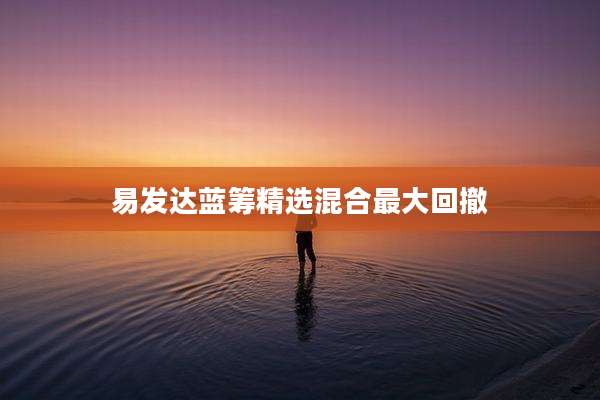 易发达蓝筹精选混合最大回撤