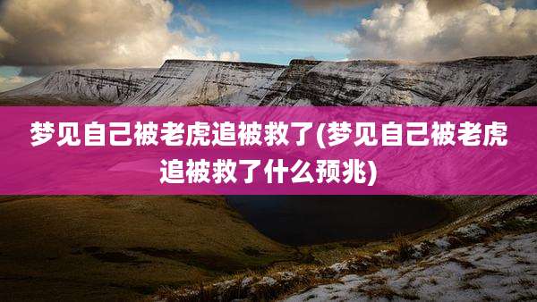 梦见自己被老虎追被救了(梦见自己被老虎追被救了什么预兆)