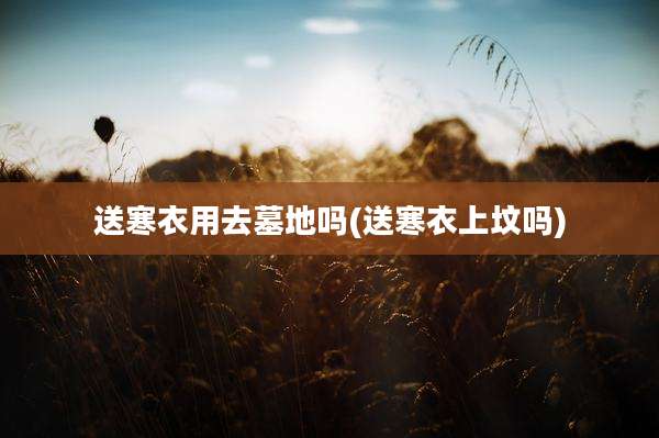 送寒衣用去墓地吗(送寒衣上坟吗)