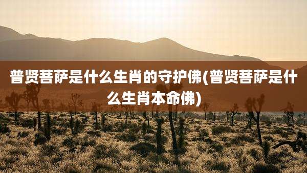 普贤菩萨是什么生肖的守护佛(普贤菩萨是什么生肖本命佛)