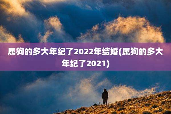 属狗的多大年纪了2022年结婚(属狗的多大年纪了2021)