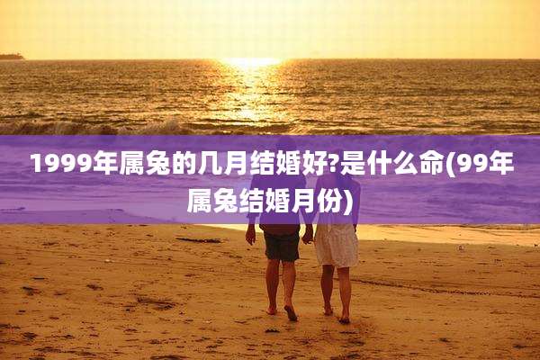 1999年属兔的几月结婚好?是什么命(99年属兔结婚月份)