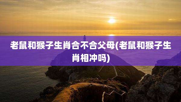 老鼠和猴子生肖合不合父母(老鼠和猴子生肖相冲吗)