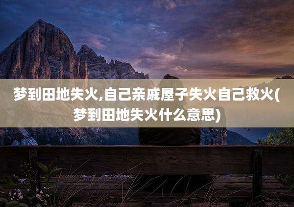 梦到田地失火,自己亲戚屋子失火自己救火(梦到田地失火什么意思)