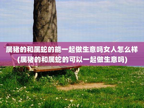 属猪的和属蛇的能一起做生意吗女人怎么样(属猪的和属蛇的可以一起做生意吗)