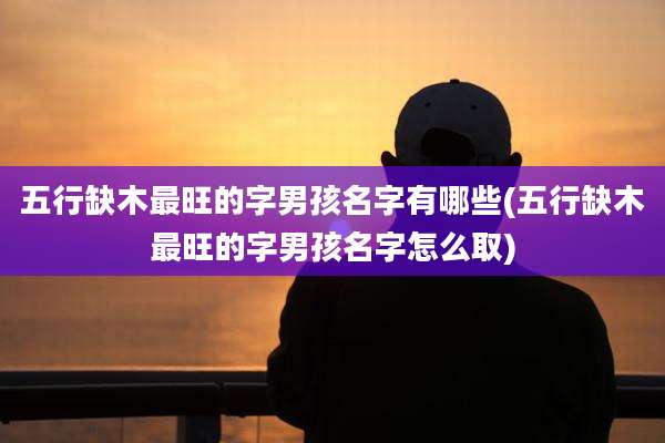 五行缺木最旺的字男孩名字有哪些(五行缺木最旺的字男孩名字怎么取)