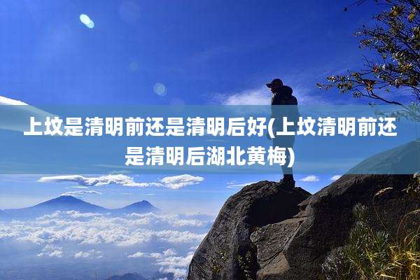 上坟是清明前还是清明后好(上坟清明前还是清明后湖北黄梅)
