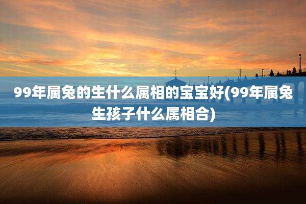 99年属兔的生什么属相的宝宝好(99年属兔生孩子什么属相合)