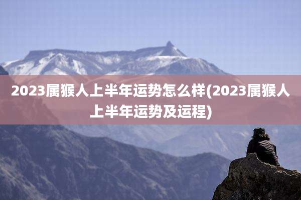 2023属猴人上半年运势怎么样(2023属猴人上半年运势及运程)