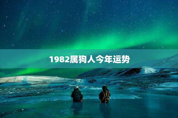1982属狗人今年运势