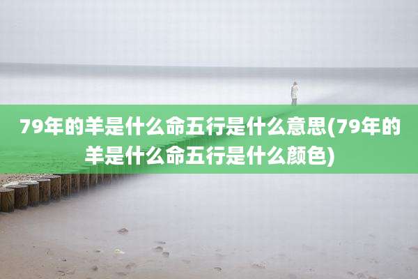 79年的羊是什么命五行是什么意思(79年的羊是什么命五行是什么颜色)