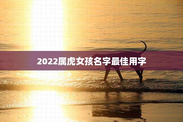 2022属虎女孩名字最佳用字