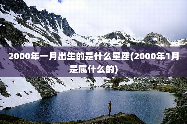 2000年一月出生的是什么星座(2000年1月是属什么的)