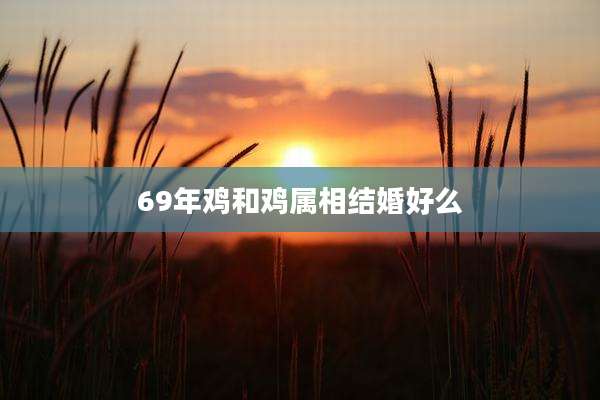69年鸡和鸡属相结婚好么