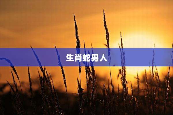 生肖蛇男人